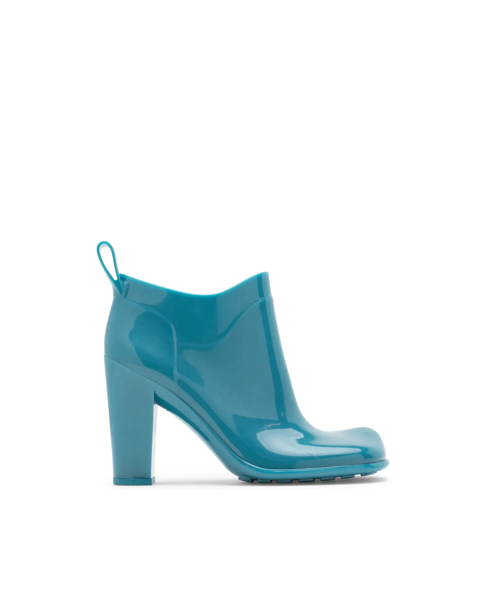 Shiny Rubber Ankle Boots