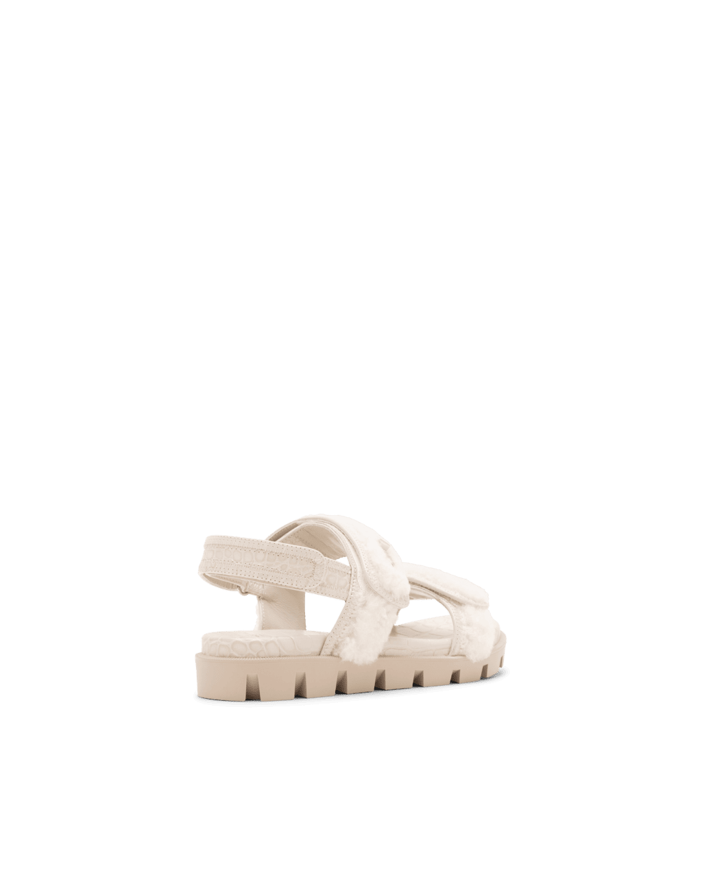 Lock Wool Flat Sandals