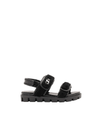 Lock Wool Flat Sandals - DIHSAN