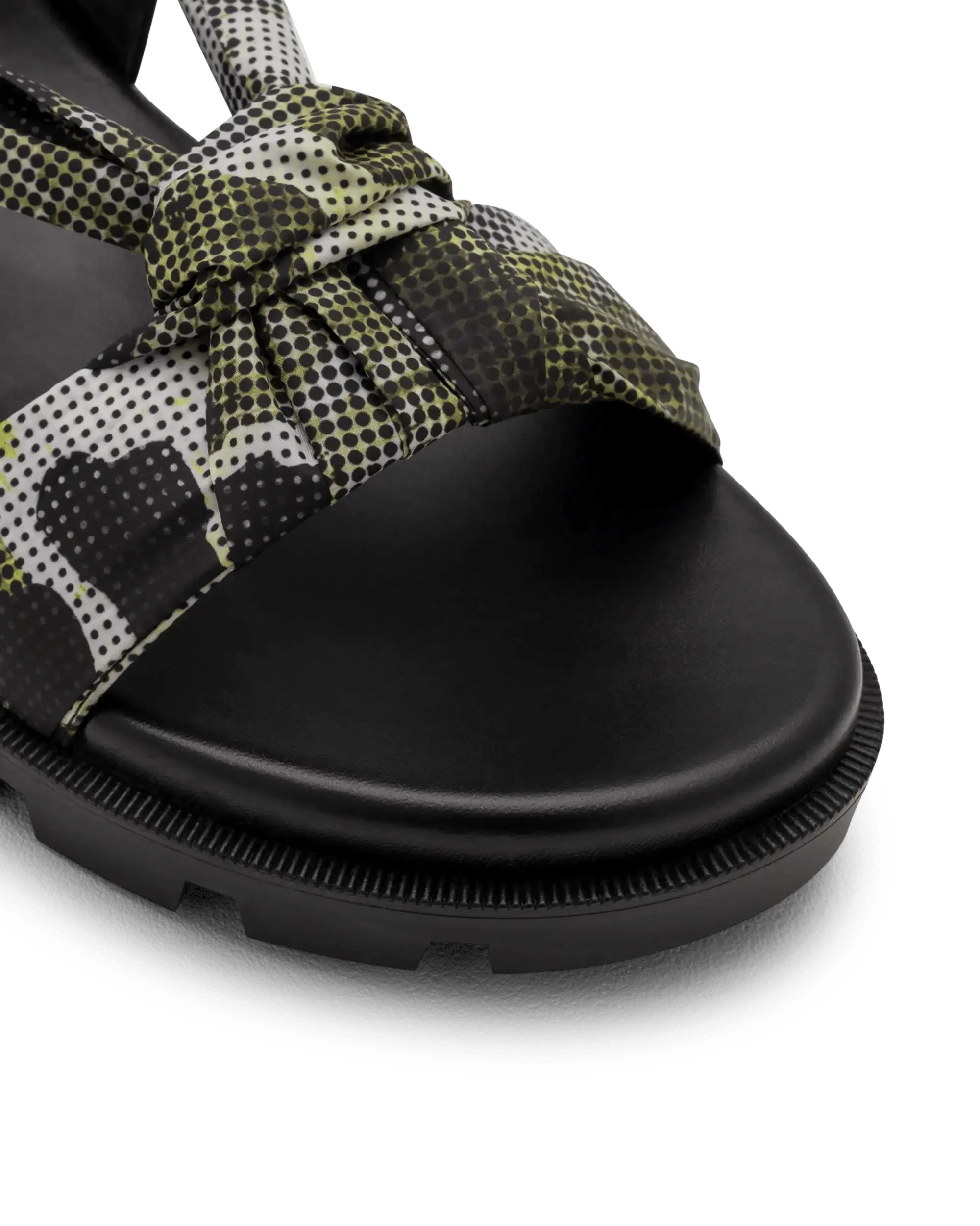 Camouflage Wrap-Tie Sport Sandals