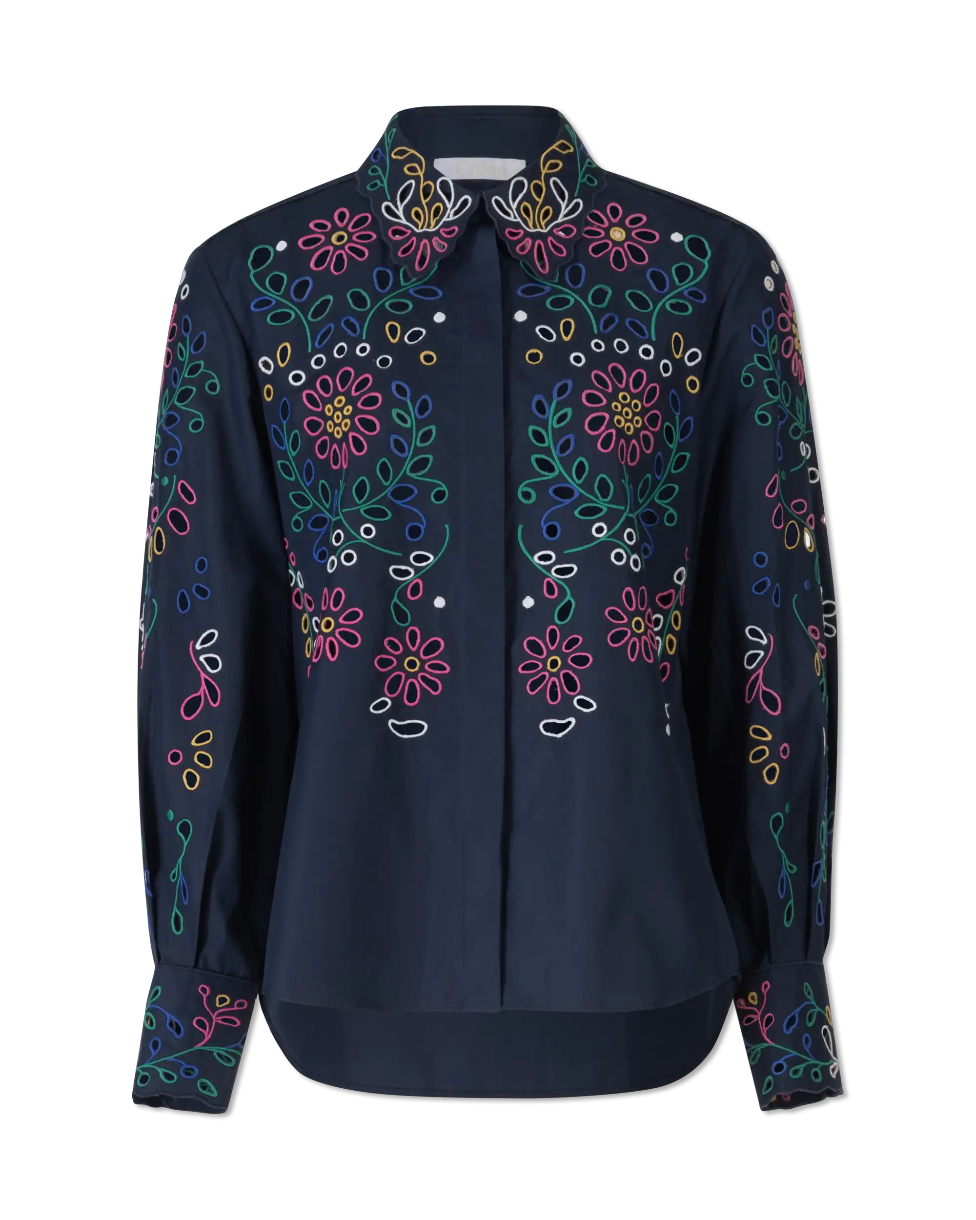 Embroidered Eyelet Shirt