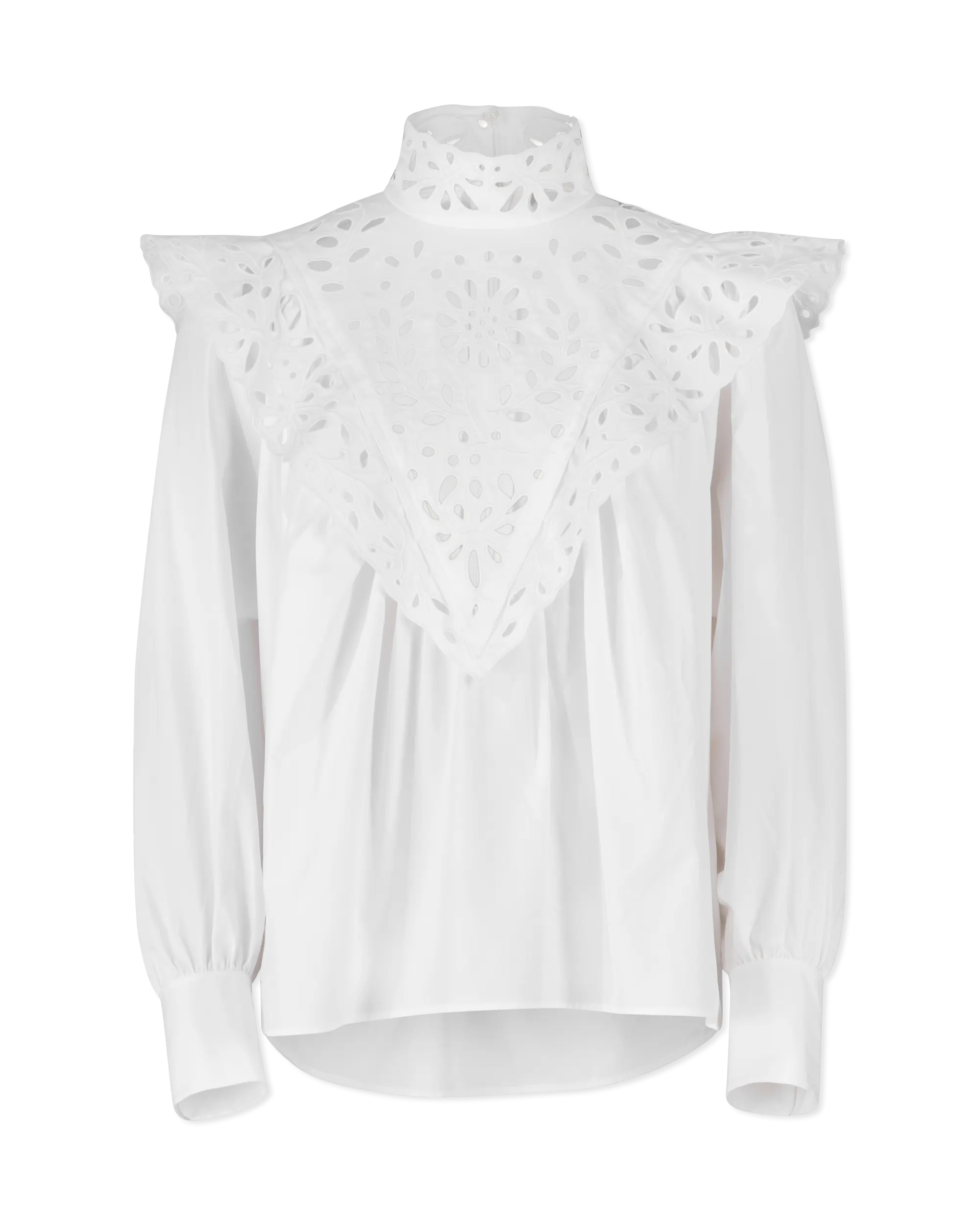 Embroidered Long Sleeve Blouse