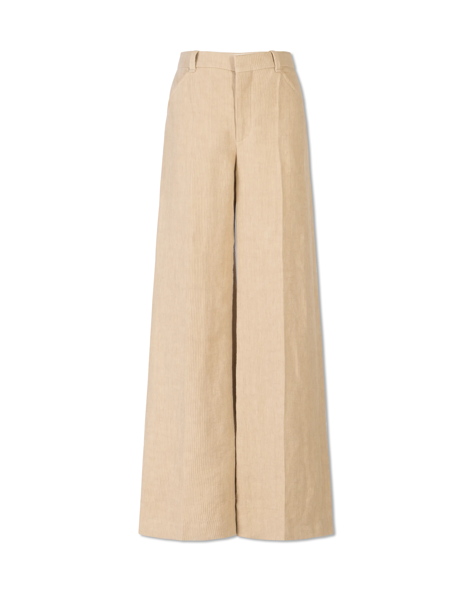 Corduroy Wide Leg Pants - DIHSAN