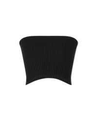 Wool Cropped Tube Top - DIHSAN