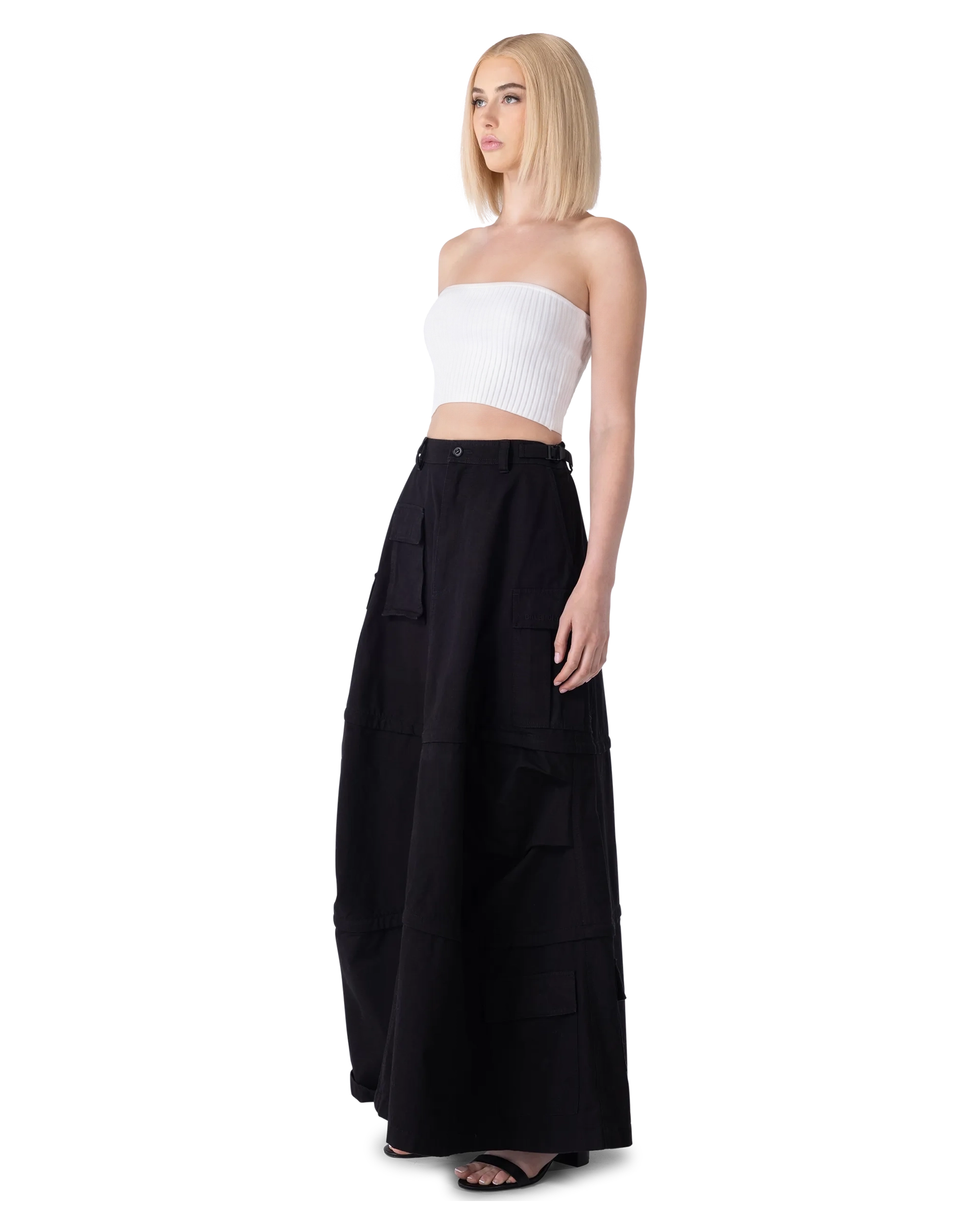 Cropped Wool Tube Top