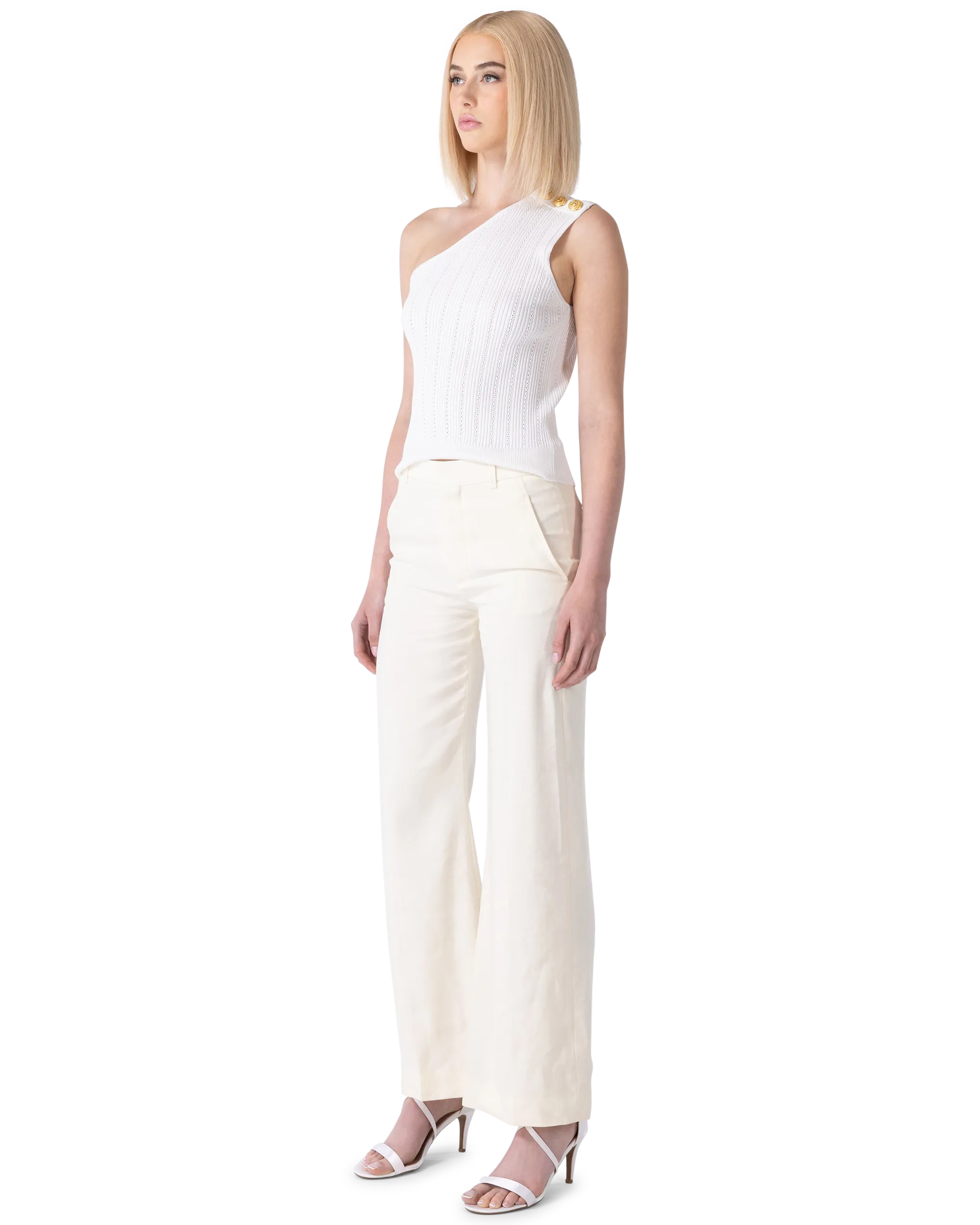 Linen Straight Leg Pants - DIHSAN