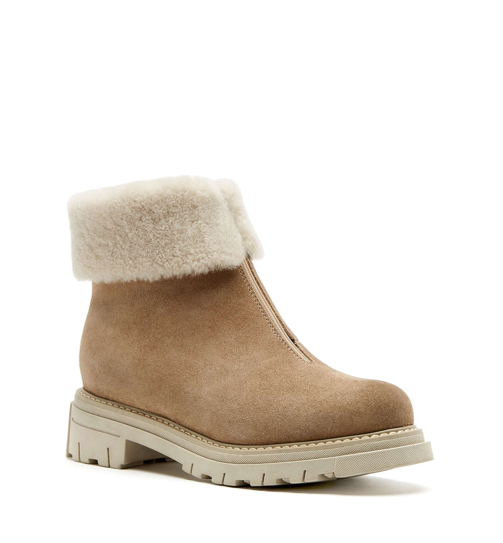 Dafna Shearling-Lined Suede Boots