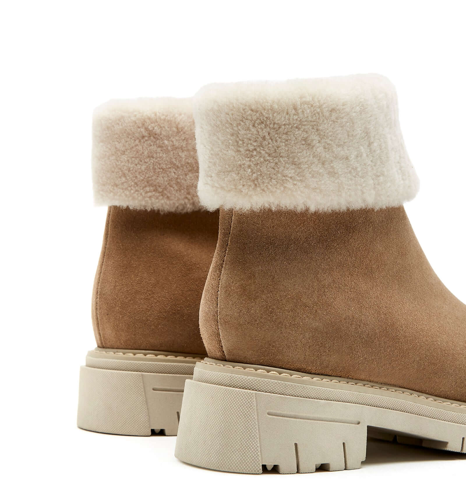 Dafna Shearling-Lined Suede Boots