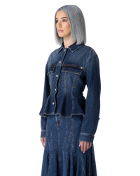 Peplum Denim Jacket