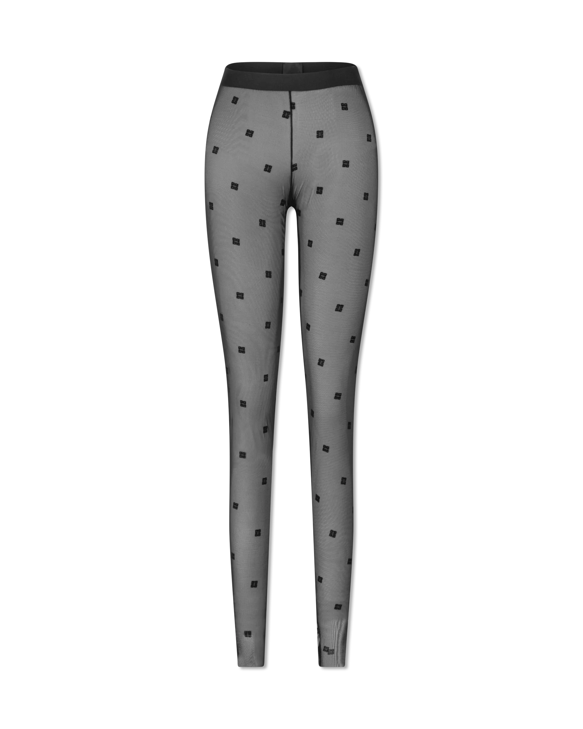 Sheer Monogram Leggings - DIHSAN