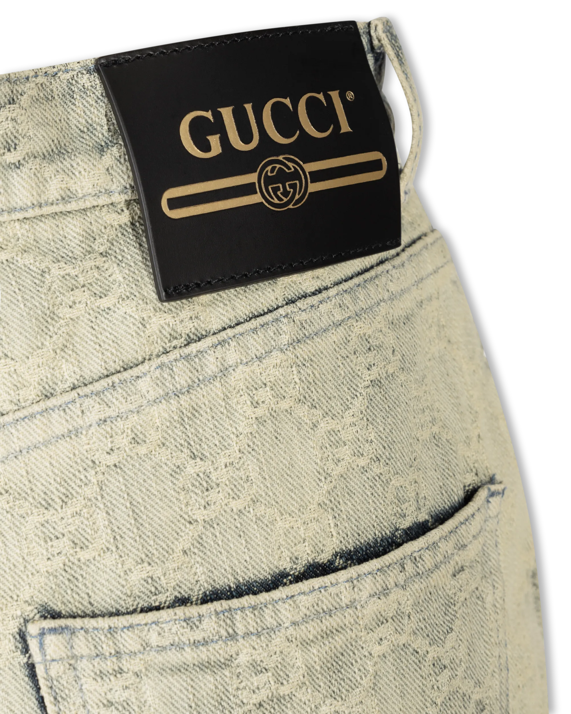 Ecowashed Monogram Jeans