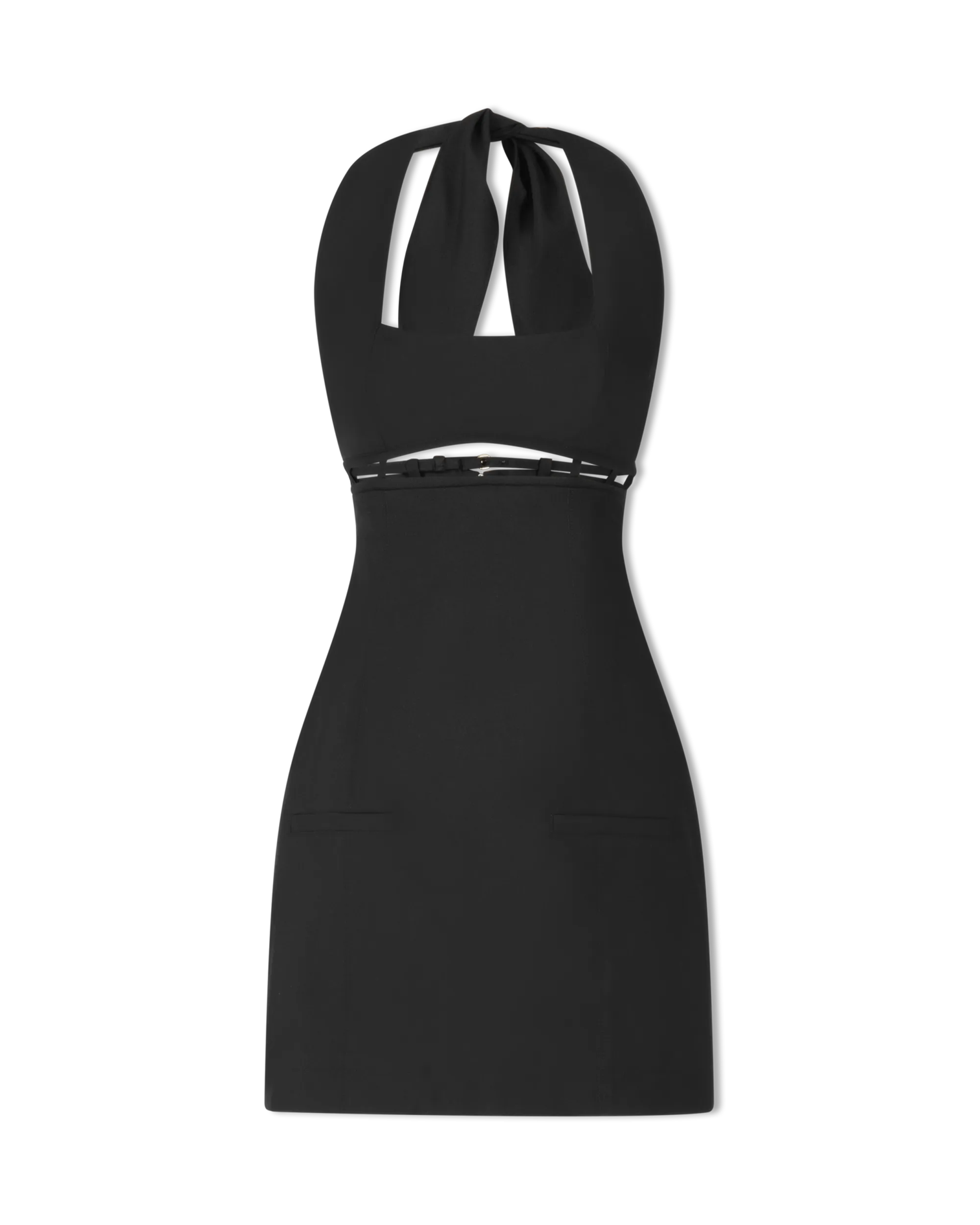 Limao Cut-Out Halter Dress