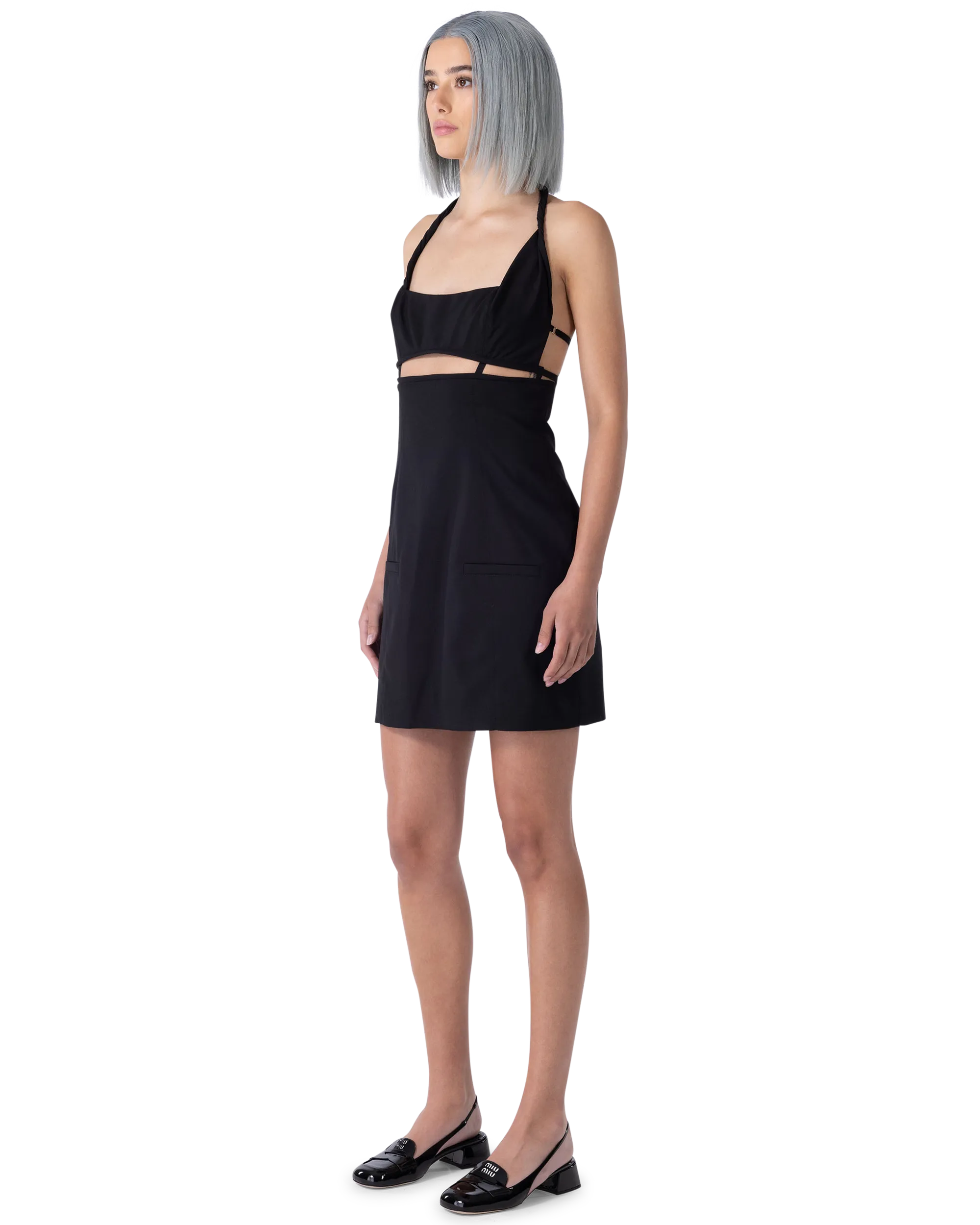 Limao Cut-Out Halter Dress