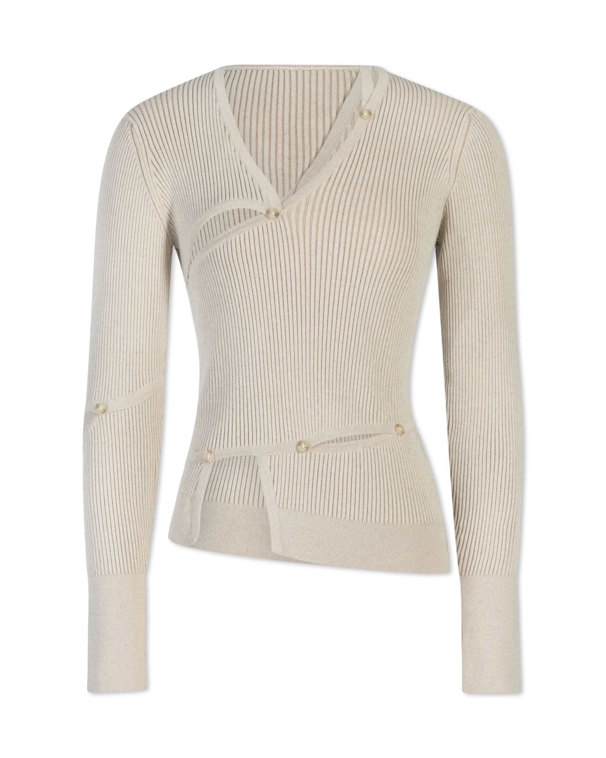 Tordu Cut-Out Ribbed Sweater