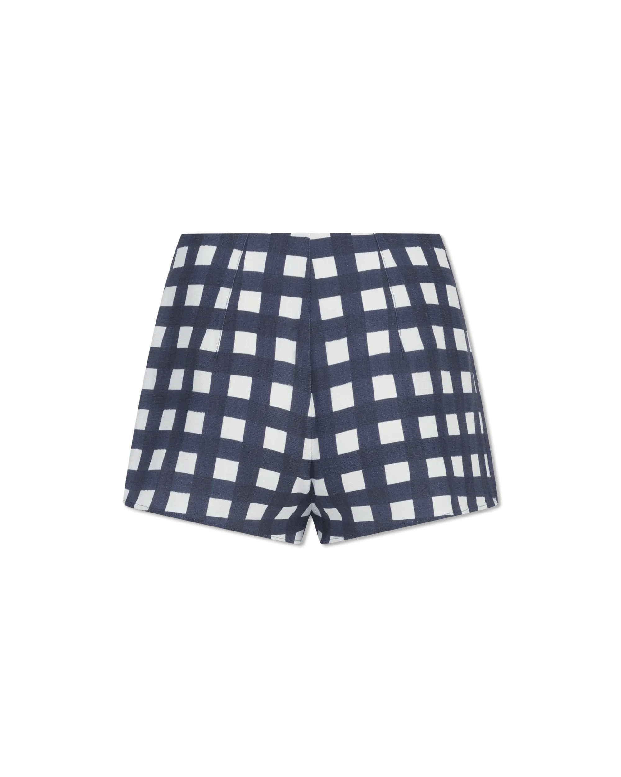 Limao Check Tailored Short Shorts