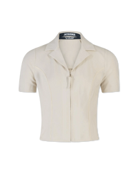 Tangelo Fitted Zip Up Shirt - DIHSAN