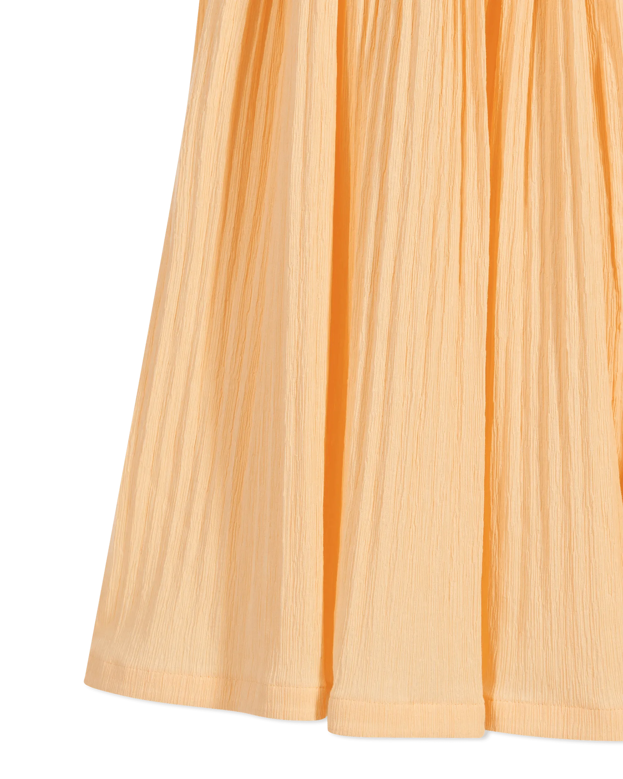 Accordion Pleat Midi Skirt