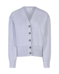 Wool V-Neck Cardigan - DIHSAN