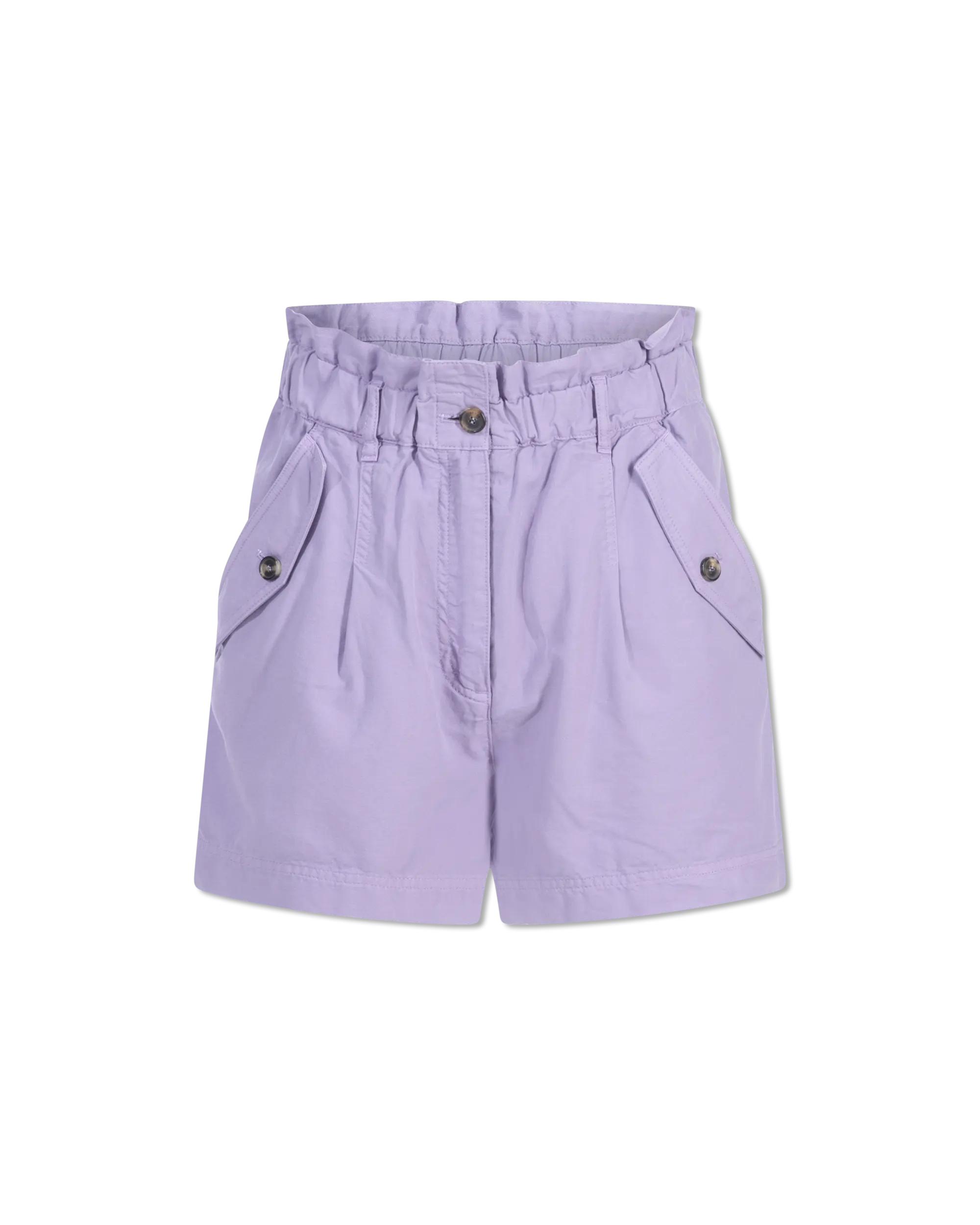 Paperbag Waist Cotton Shorts