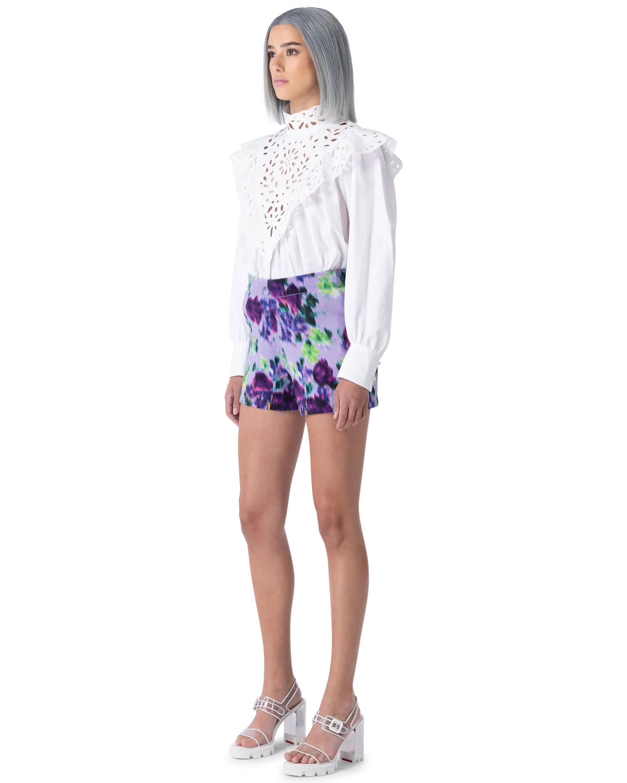Floral Printed Mini Shorts