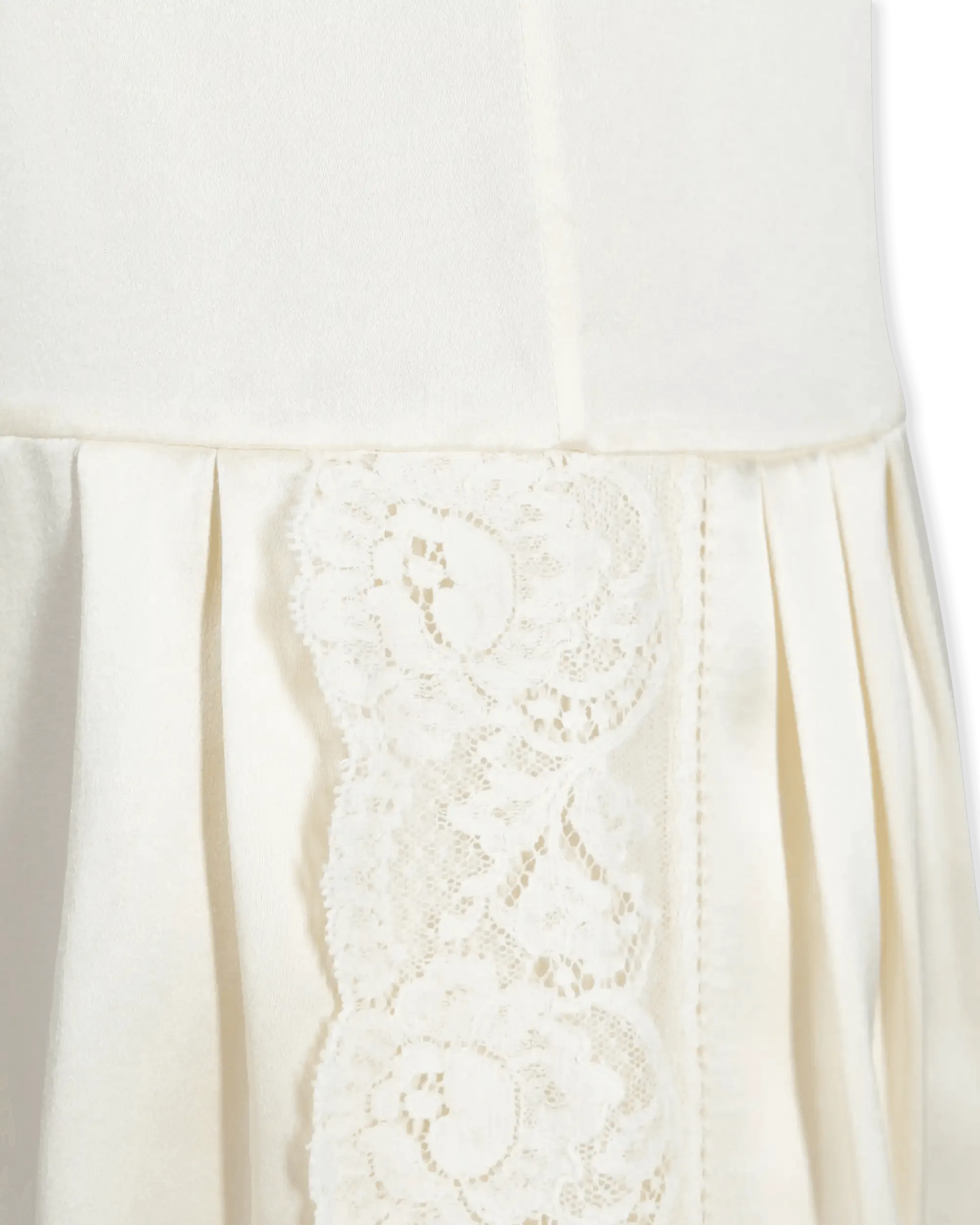 Lace-Detailed Slip Dress - DIHSAN