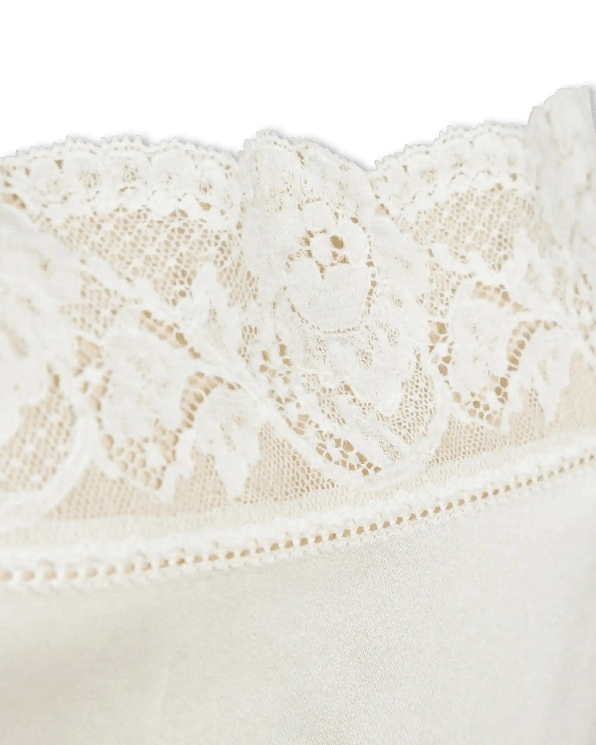 Lace-Detailed Slip Dress