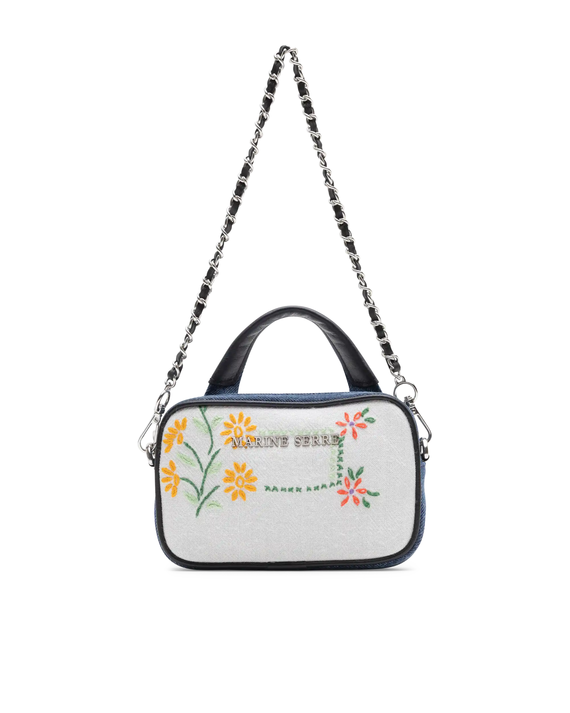 Embroidered Mini Madame Shoulder Bag