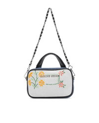 Embroidered Mini Madame Shoulder Bag - DIHSAN