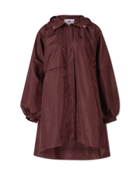 A-Line Moiré Windbreaker Jacket - DIHSAN