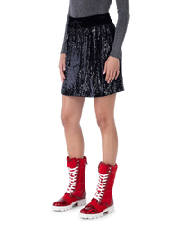 Sequined Mini Skirt