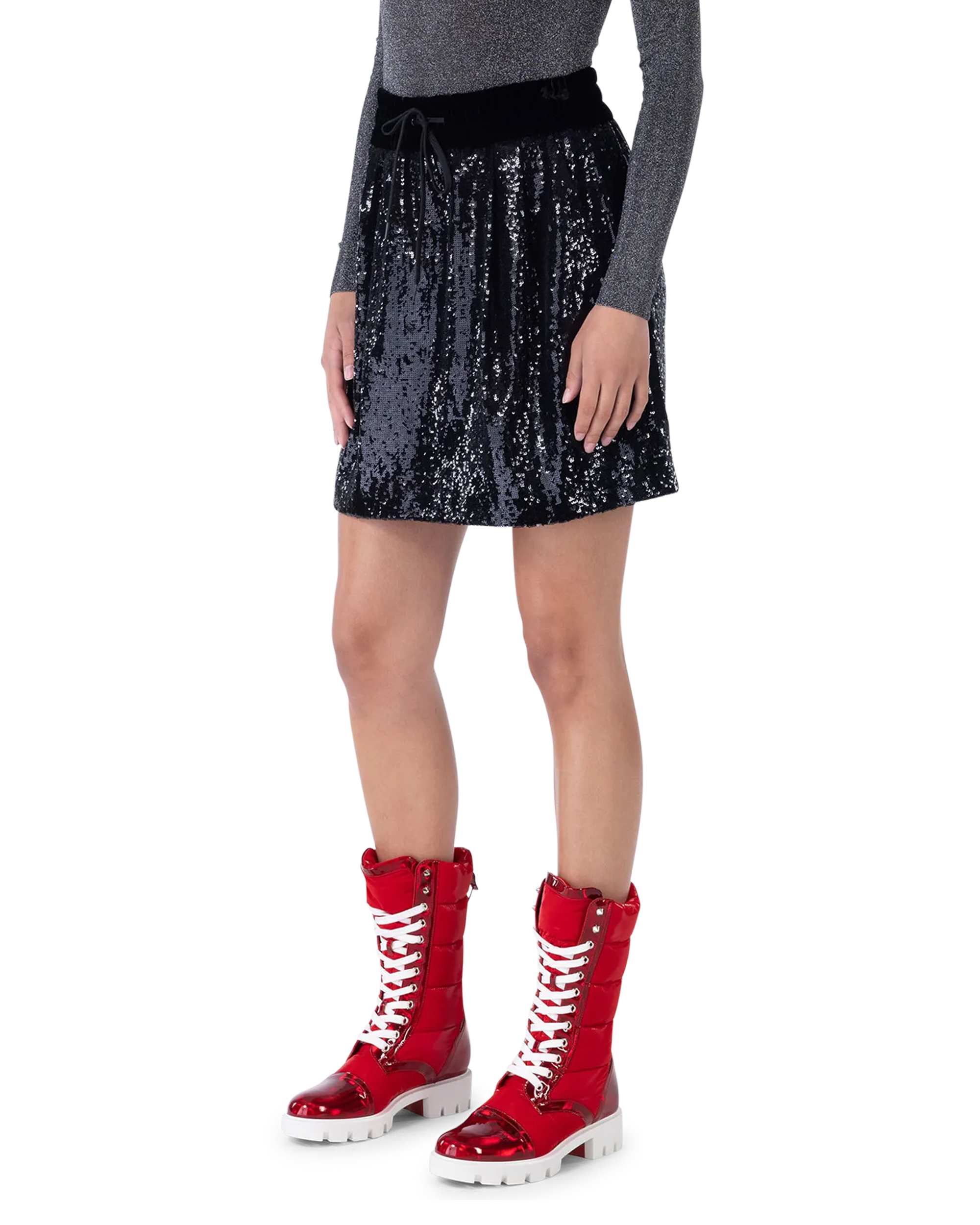Sequined Mini Skirt