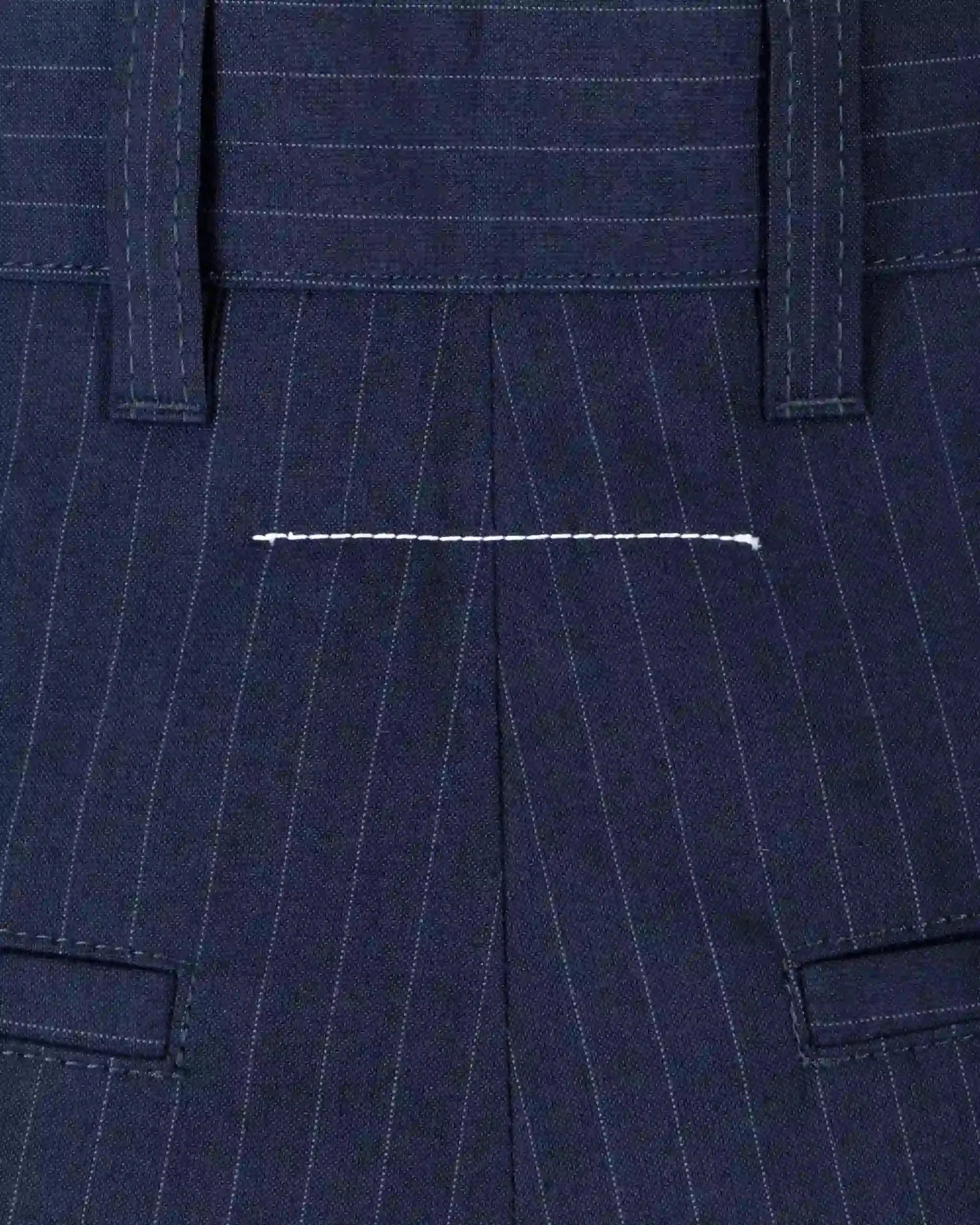Straight Leg Pinstripe Pants - DIHSAN
