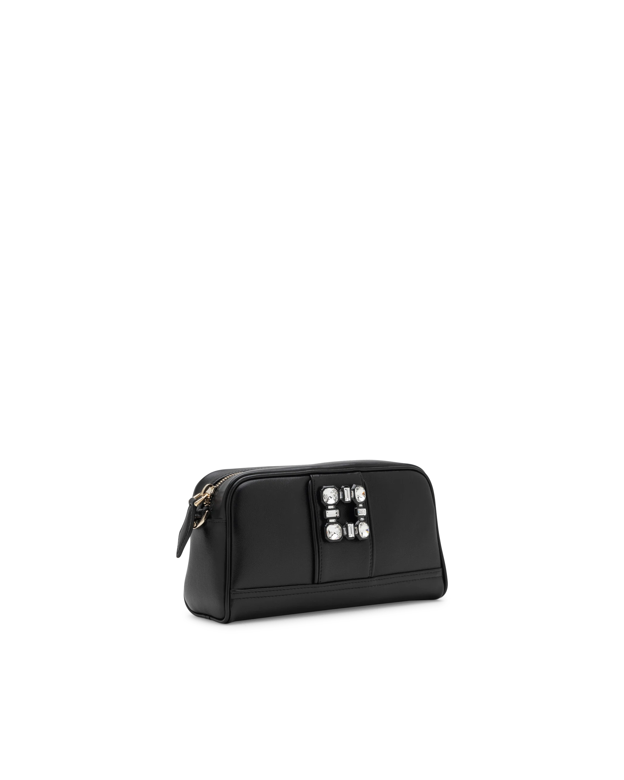 Walky Viv' Strass Buckle Leather Camera Bag