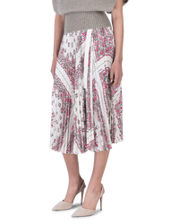 Sacai Pleated Skirt Paisley Print