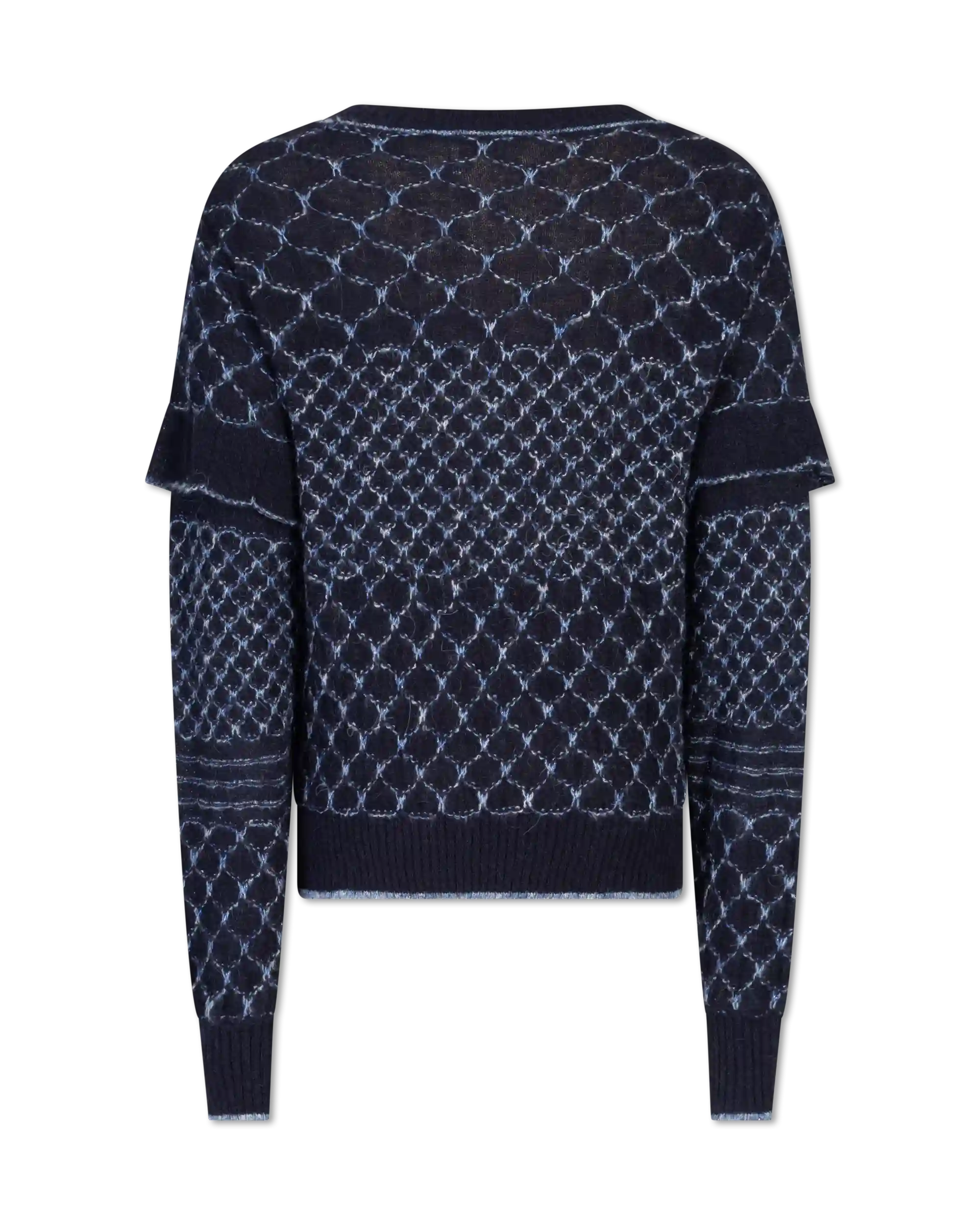 Linen Metallic Crewneck Sweater
