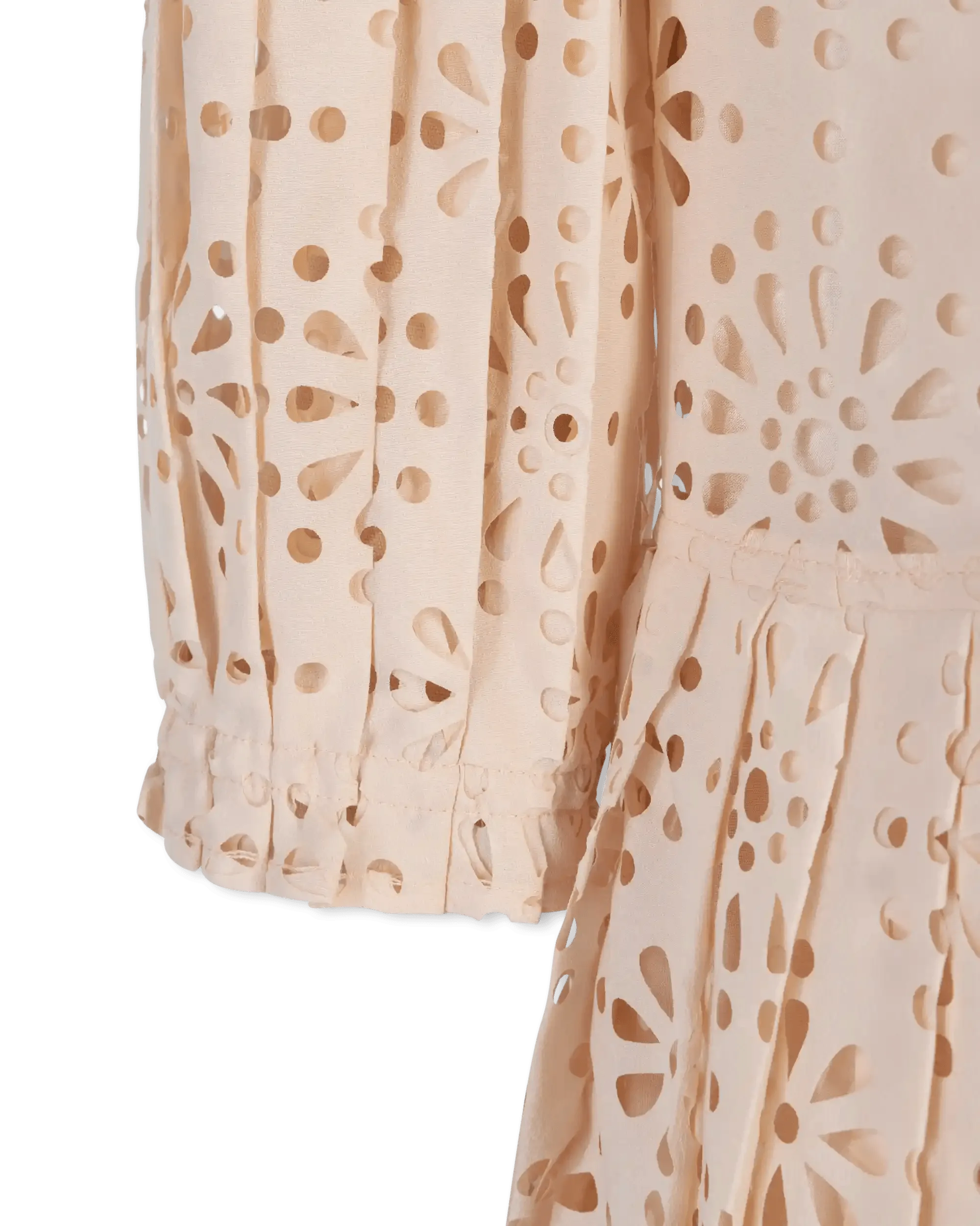 Perforated Lace Mini Dress - DIHSAN