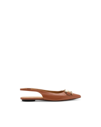 Slingback Pointy Toe Ballerinas - DIHSAN