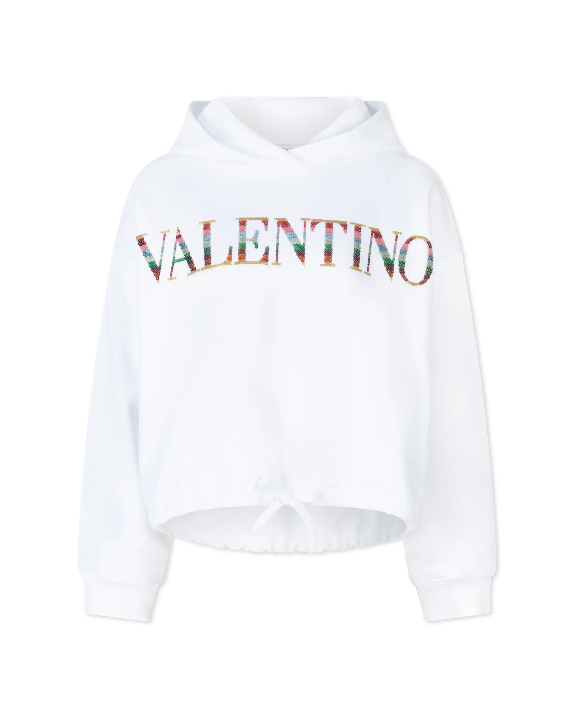 Valentino Logo Embroidered Hoodie