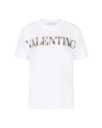 Sequined Logo Short Sleeve Tshirt - DIHSAN