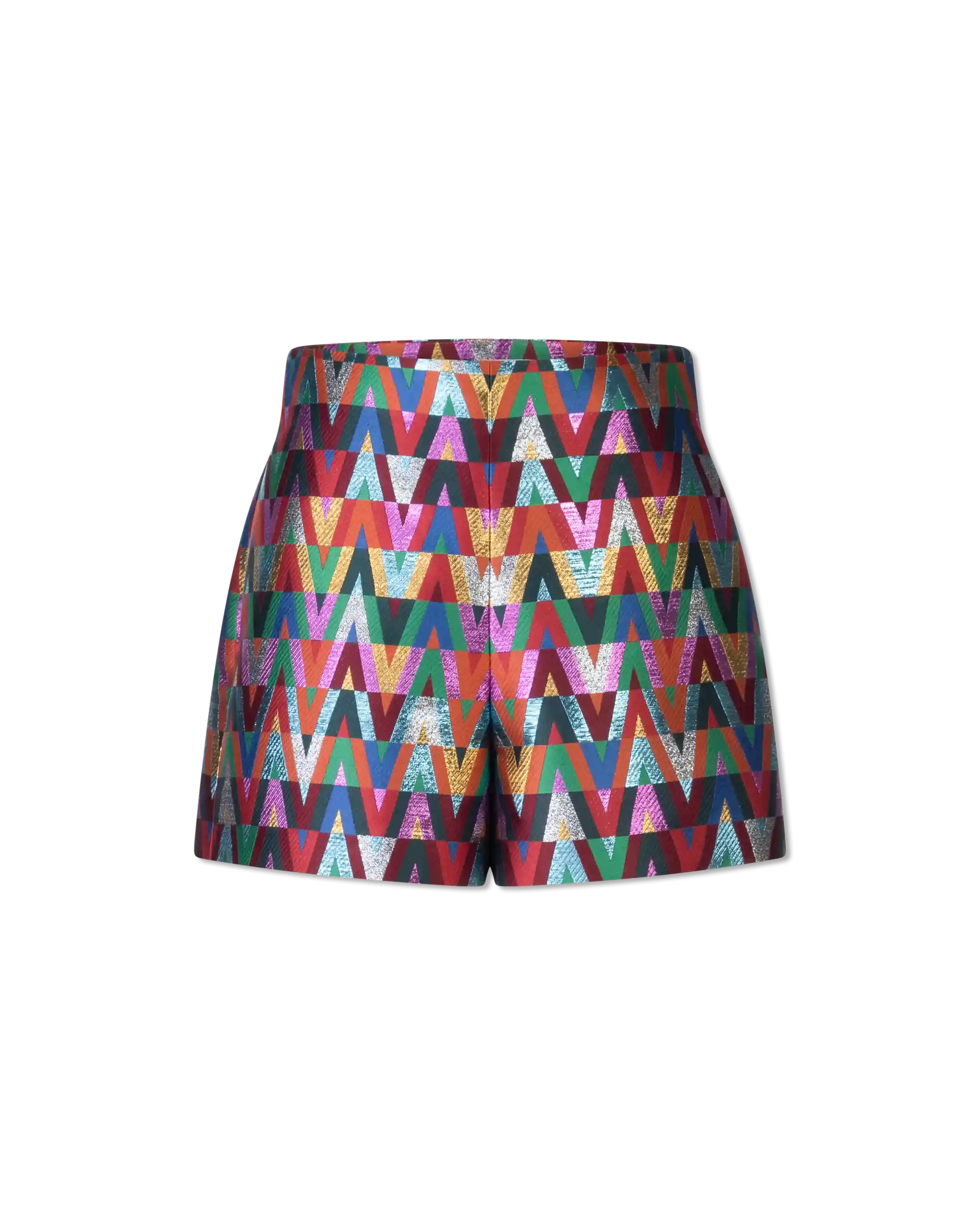 V Optical Multicolor Printed Shorts