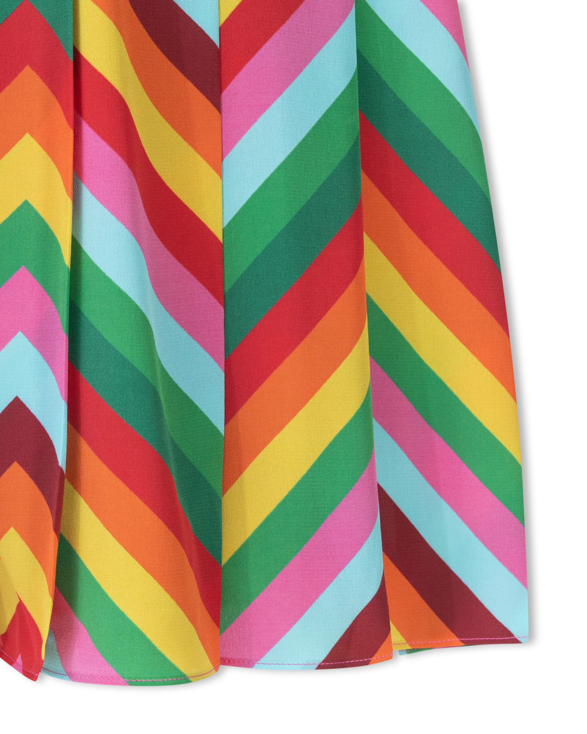 Optical Multicolor Printed Mini Dress