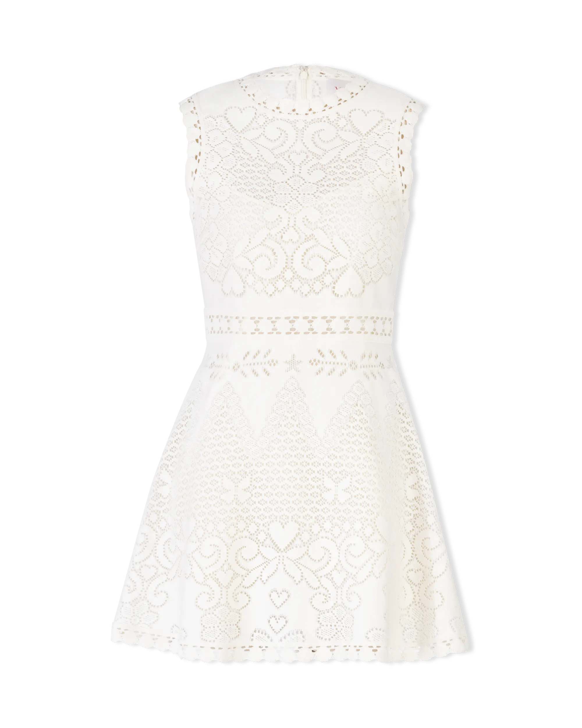 Floral Lace Short Sleeve Mini Dress