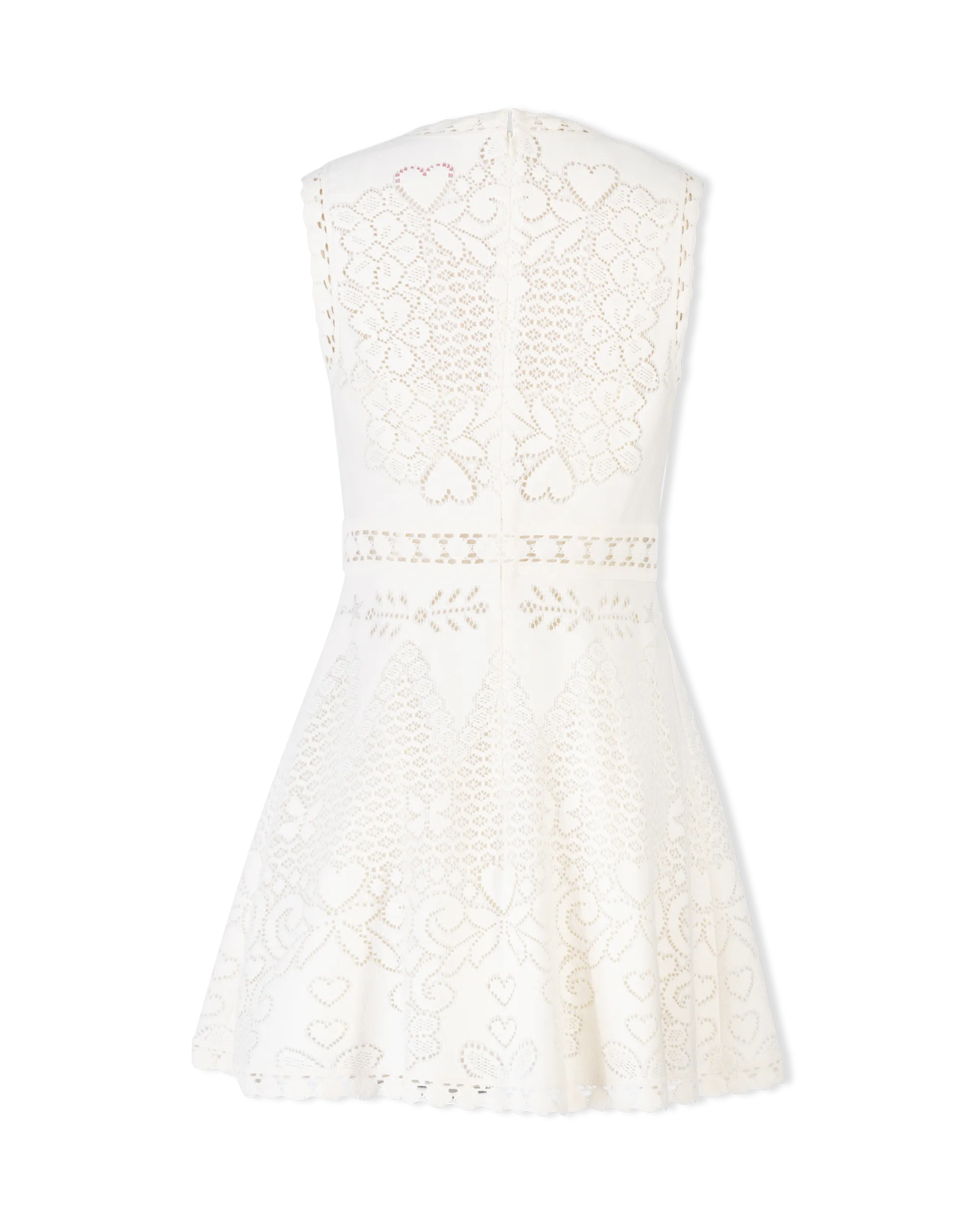 Floral Lace Short Sleeve Mini Dress